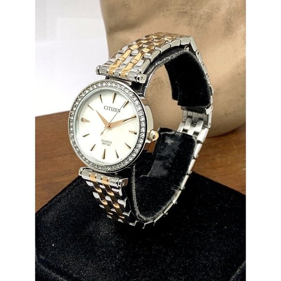 Citizen Womens Watch ER0216-67D Quartz White Mother of Pearl Dial Two To… - Picture 2 of 13